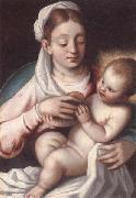 unknow artist The madonna and child oil painting reproduction